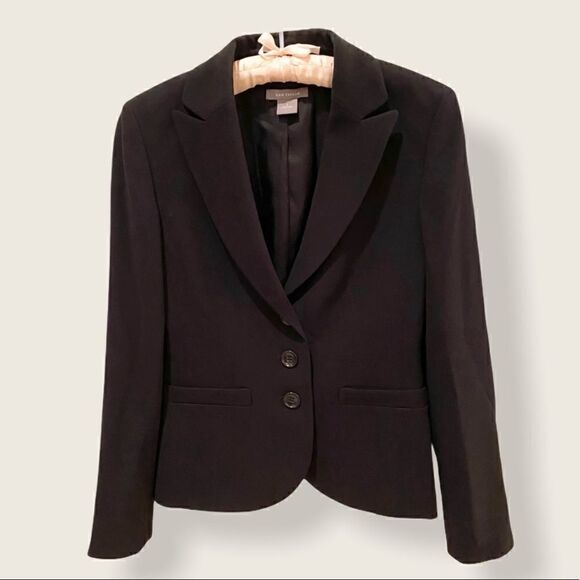 Ann Taylor Black 3 Button Blazer EUC - Picture 1 of 5